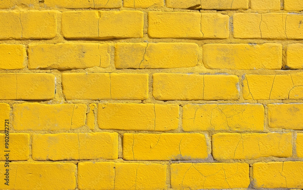 A close-up of a yellow brick wall, showing texture and small cracks. Ideal for backgrounds, construction, or urban design themes. A close-up of a yellow brick wall, showing texture and small cracks. Ideal for backgrounds, construction, or urban design themes.