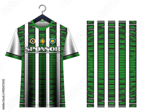 Football soccer jersey design. Sport t shirt design for sublimation.