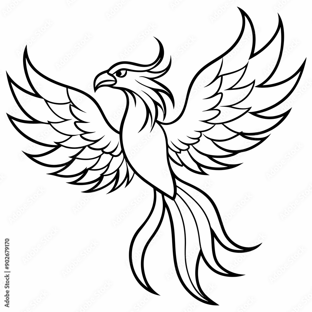 Fototapeta premium bird phoenix of paradise