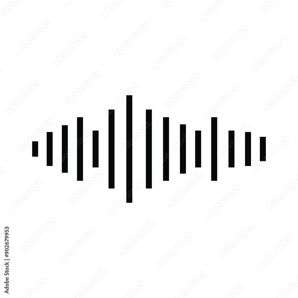 Sound wave icon. Music wave icon. Sound , audio wave or sound wave line art vector icon for music apps and websites. simple black icon on white background. Vector illustration. Eps file 162. Sound wave icon. Music wave icon. Sound , audio wave or sound wave line art vector icon for music apps and websites. simple black icon on white background. Vector illustration. Eps file 162.