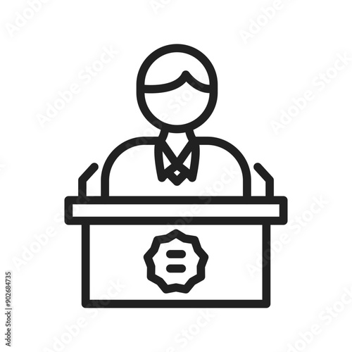 Politician icon vector image. Suitable for mobile application web application and print media.