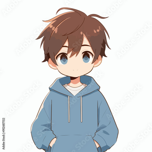 Vector of a kind teenager