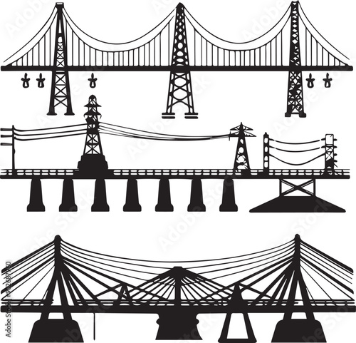 Transmit Versatile Black Silhouette Vector Series