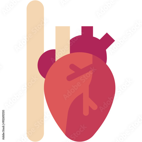 Heart, Healthcare and Medical, Biology, Body Part, Organ Icon