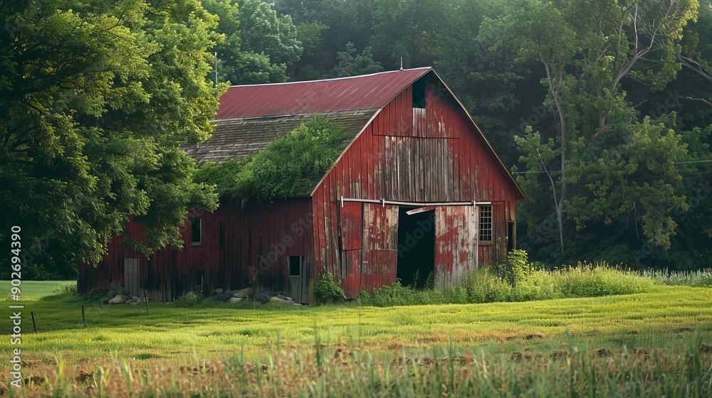 Historic Traditional Barn in a Rural Village Historic Traditional Barn in a Rural Village