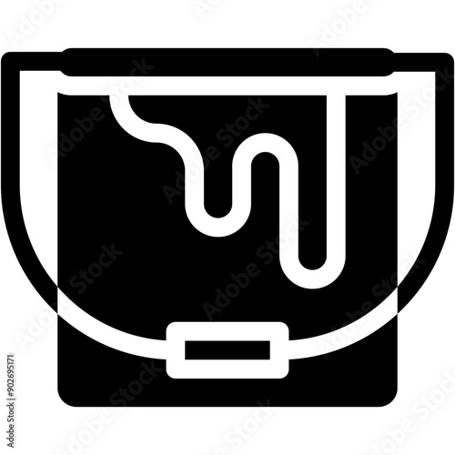 Paint Bucket, Paint, Bucket, Construction and Tools, Bucket, Fill Color Icon