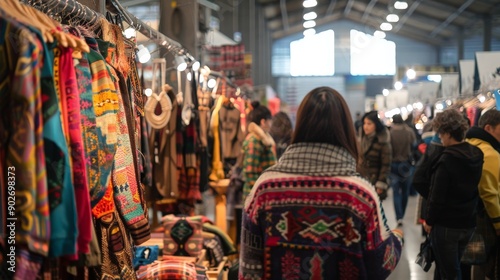 Envision a bustling market filled with stalls of handmade clothing.