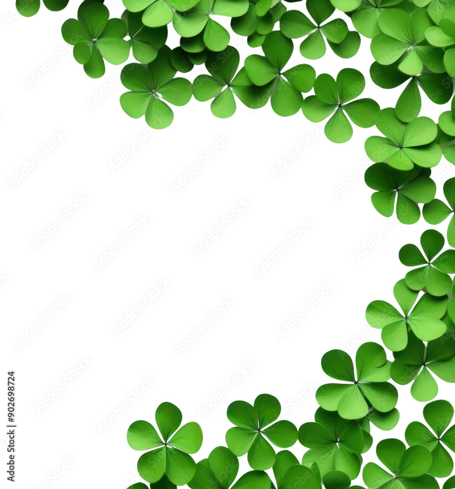 PNG Four- leaf clover border backgrounds plant green. PNG Four- leaf clover border backgrounds plant green.