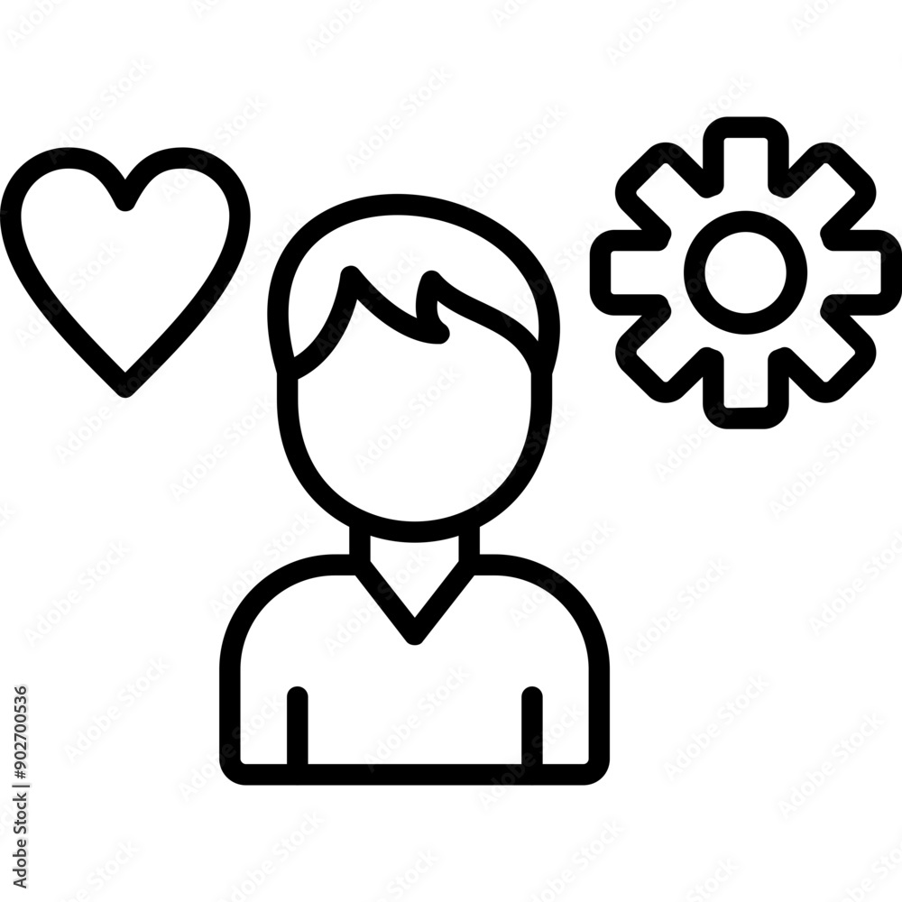 Obraz premium Stress Management Icon