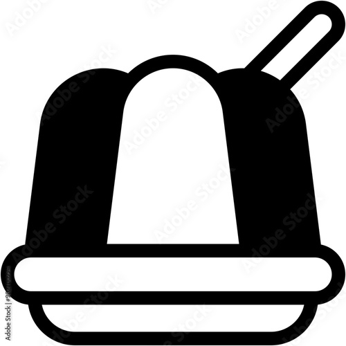 Vector Icon Jelly, Dessert, Food and Restaurant, Sweet, Sugar, Food