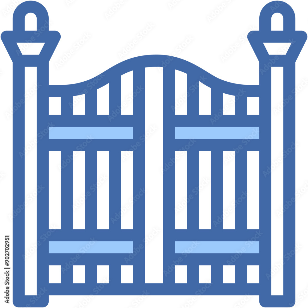 Vector Icon Gate, Architecture And City, Real Estate, Access, Door, House Vector Icon Gate, Architecture And City, Real Estate, Access, Door, House