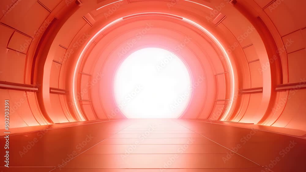 podium Futuristic showcase with platform for product displaying. Empty modern stage display. Seamless looping motion design. Video animation Ultra HD 4K 3840x2160

