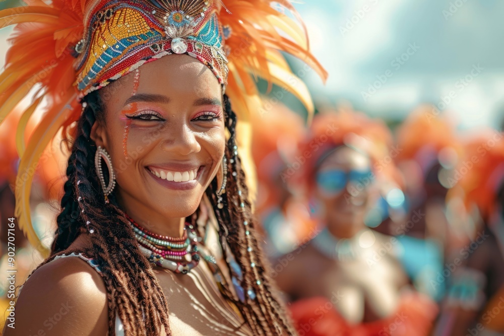 Fototapeta premium Beautiful latin dancer at a brazilian festival