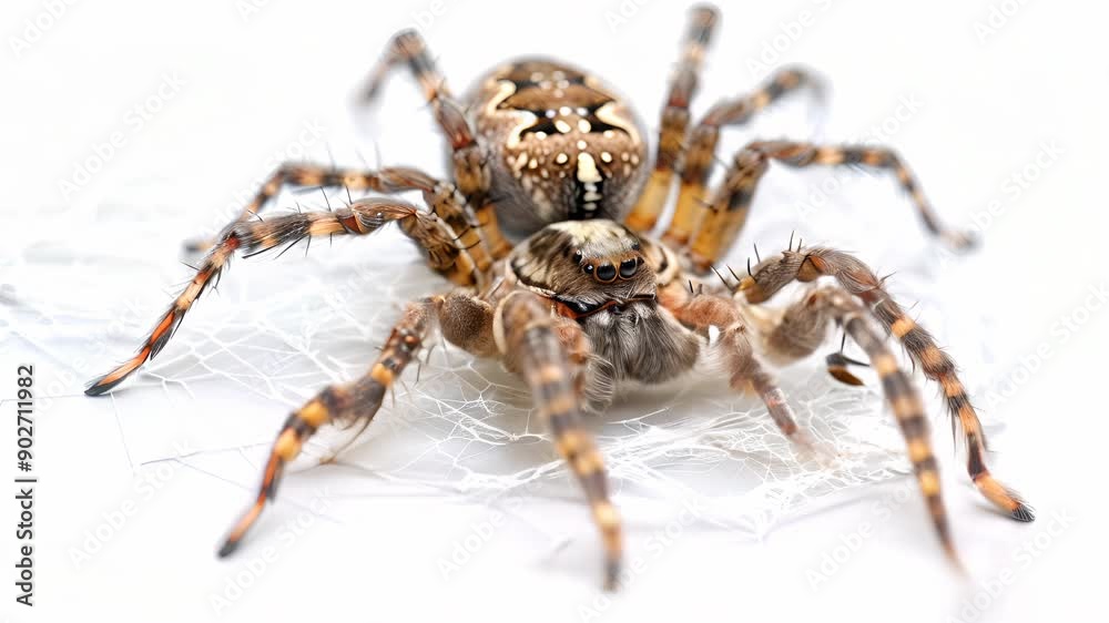 Mysterious Web Weaver Creatures Amidst Intricate Silk Structures Mysterious Web Weaver Creatures Amidst Intricate Silk Structures