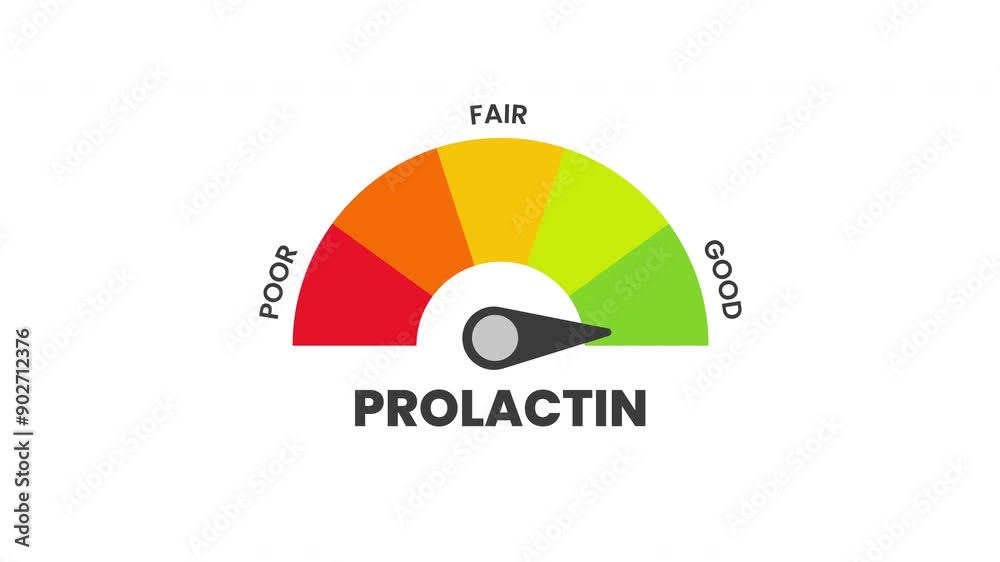 prolactine Level Measuring animation.4K motion animation. prolactine Level Measuring animation.4K motion animation.