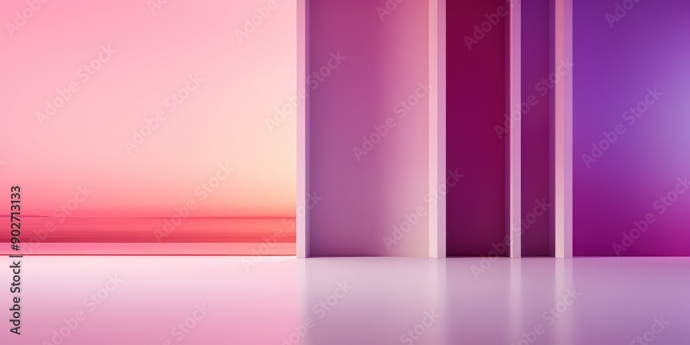 empty room with pink and purple wall background empty room with pink and purple wall background