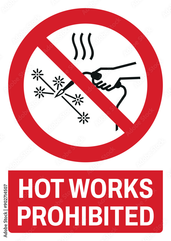 ISO prohibition safety signs text variation_hot works prohibited size a4/a3/a2/a1
ISO prohibition safety signs text variation_hot works prohibited size a4/a3/a2/a1
