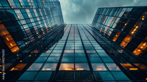 Wallpaper Mural office skyscrapper building overview concept Torontodigital.ca