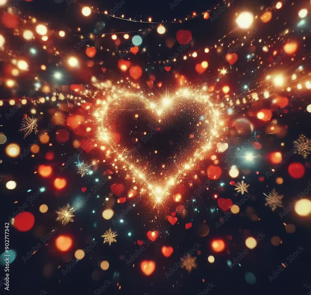 heart effect with lights effect love 