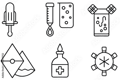 Treatment line art illustration Design