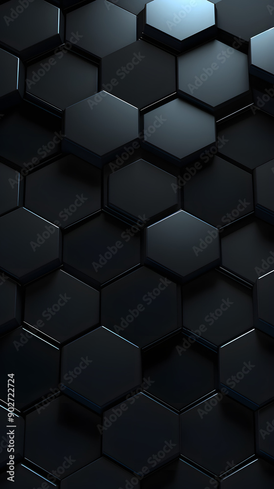 Digital black 3d honeycomb structure hexagonal graphic poster background Digital black 3d honeycomb structure hexagonal graphic poster background