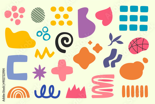 Various stains. Random color blobs, organic shapes colorful background