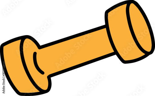 Dumbbell fitness exercise icon vector illustration