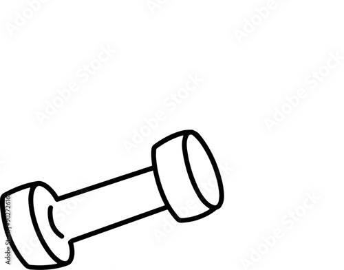 Dumbbell fitness exercise icon vector illustration