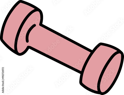 Dumbbell fitness exercise icon vector illustration