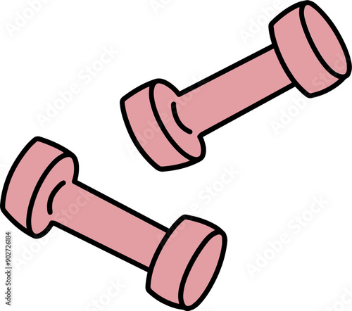 Dumbbell fitness exercise icon vector illustration