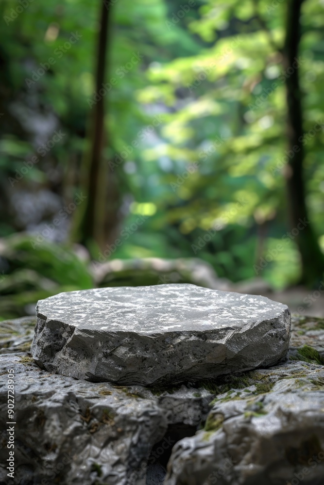 A stone sits atop a pile of rocks A stone sits atop a pile of rocks