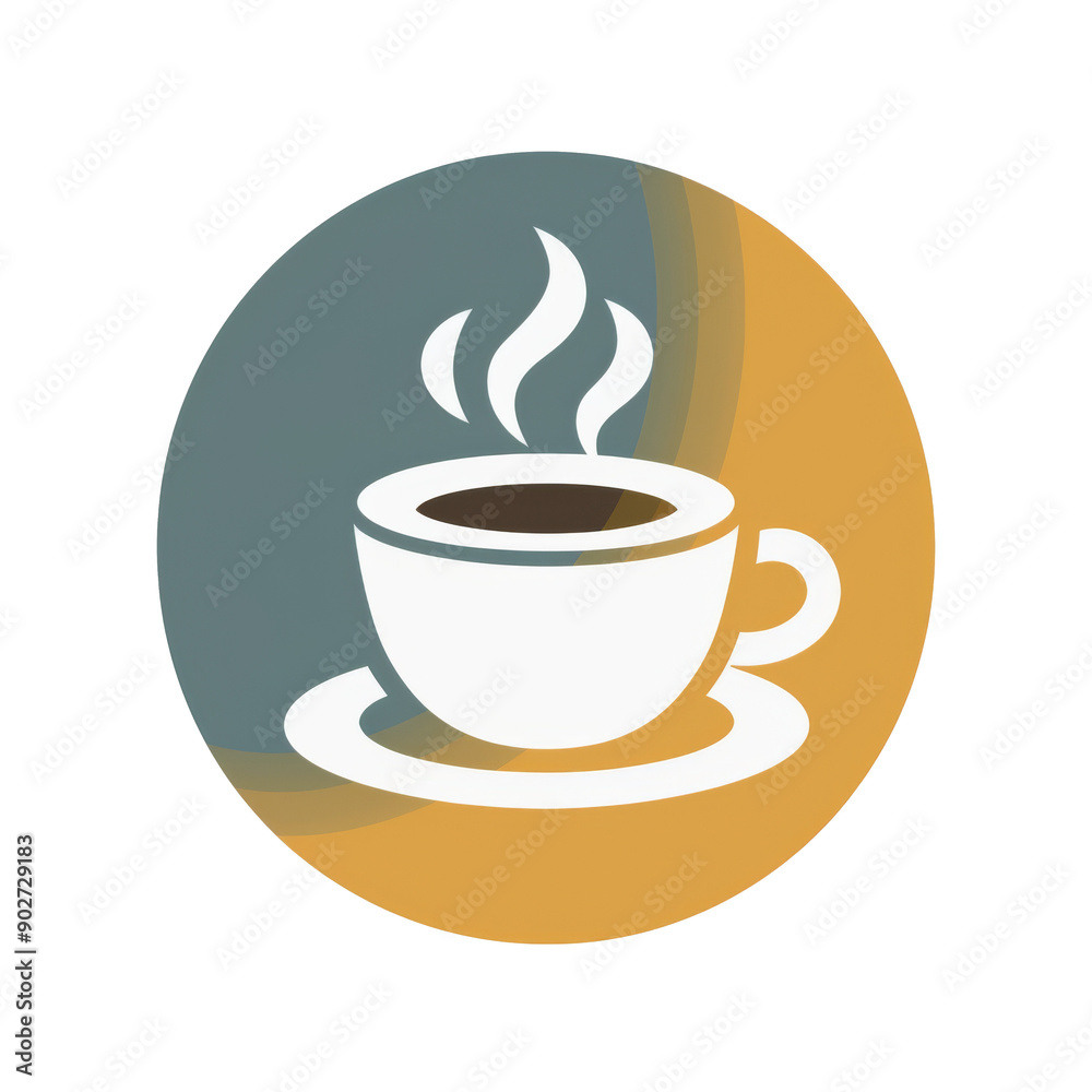 Aromatic Morning Coffee Cup with Steam Icon Aromatic Morning Coffee Cup with Steam Icon