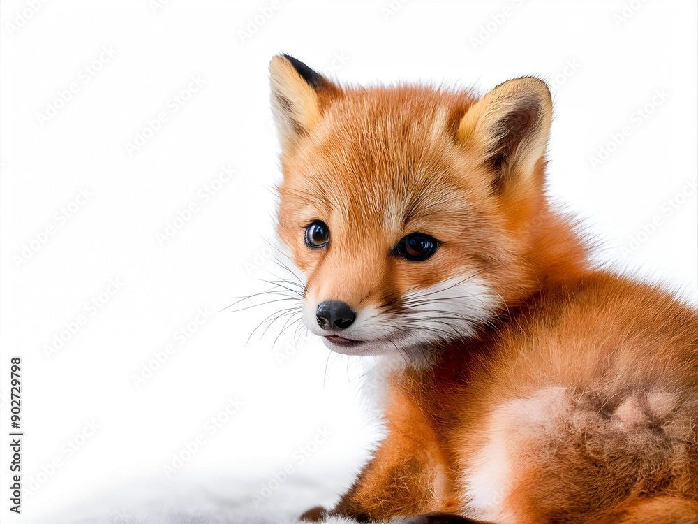 red fox isolated on white red fox isolated on white