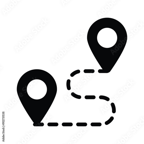 Check out this icon of location pins, represents the directional sign