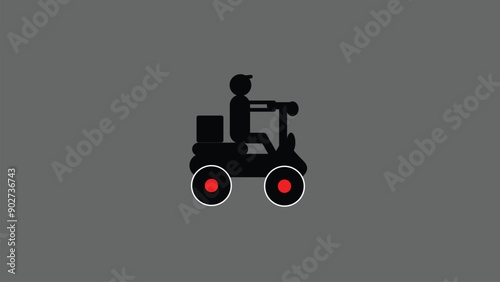  Abstract ordering and transporting products via express delivery.