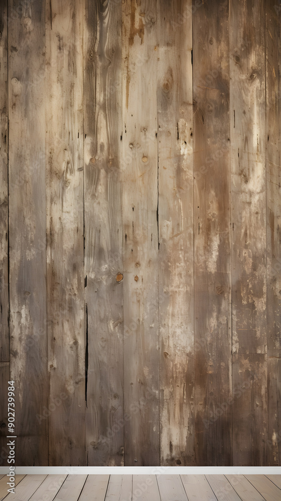Digital nostalgic retro wooden wood wall poster background