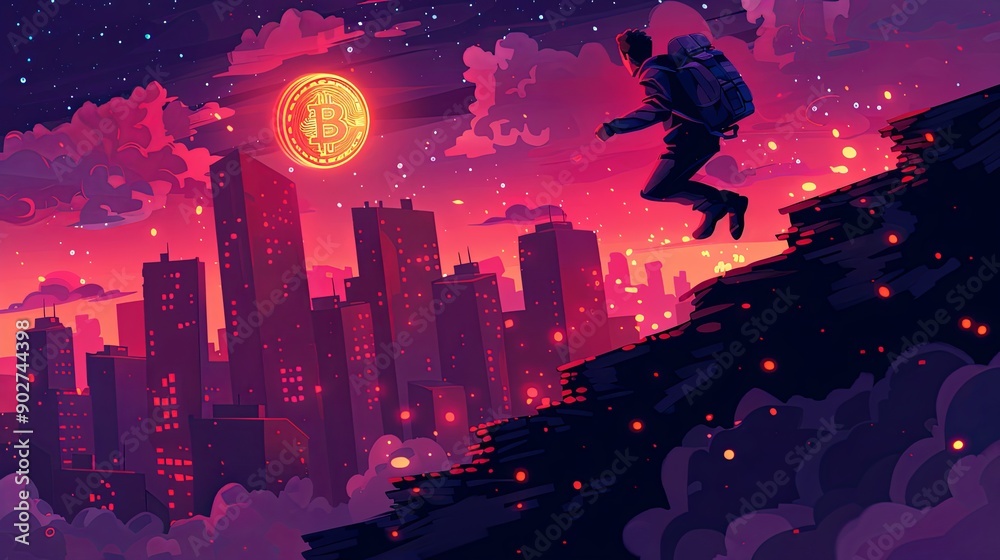vector, illustraiton, blockchain per investire nelle crypto valute, bitcoin, eterium, nft vector, illustraiton, blockchain per investire nelle crypto valute, bitcoin, eterium, nft