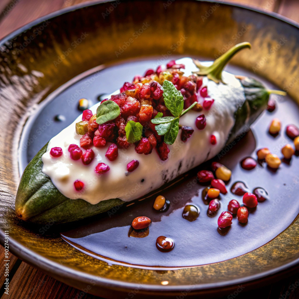 Futuristic Chiles en Nogada Mexican Food Futuristic Chiles en Nogada Mexican Food