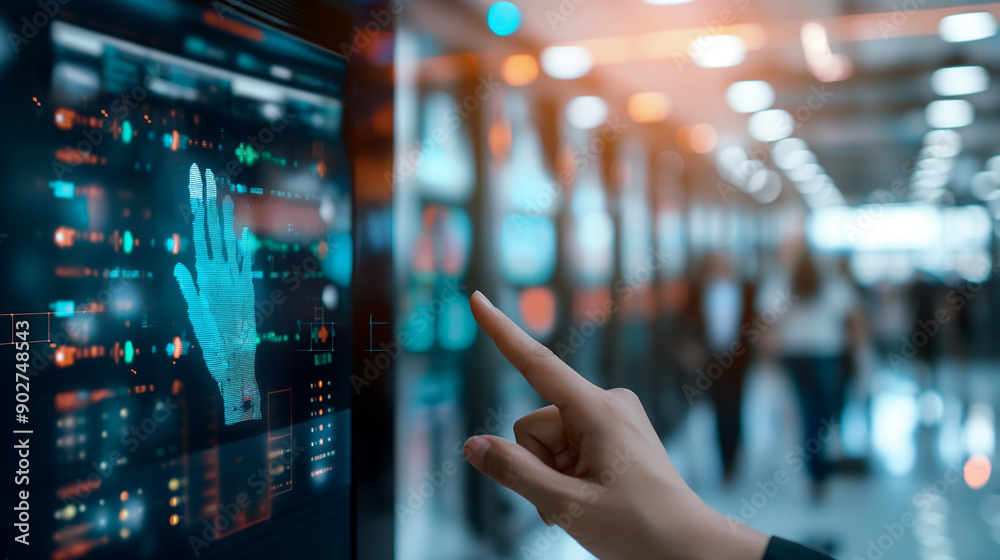 Biometric security systems for warehouse access control