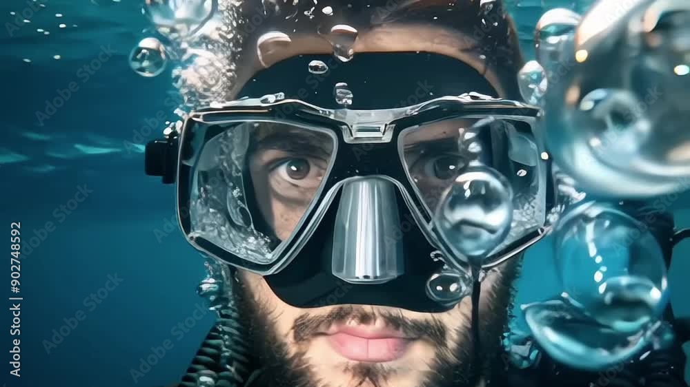 scuba diver in the water scuba diver in the water