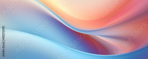 Modern sleek abstract background with flowing pastel gradients creating a vibrant and elegant design
