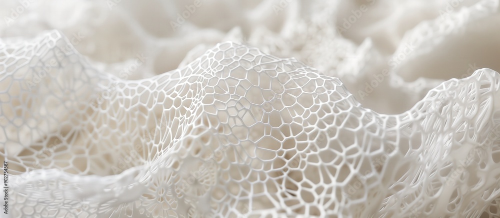 Macro shot of intricate white porous structure. natural formations, organic patterns, detailed texture Macro shot of intricate white porous structure. natural formations, organic patterns, detailed texture