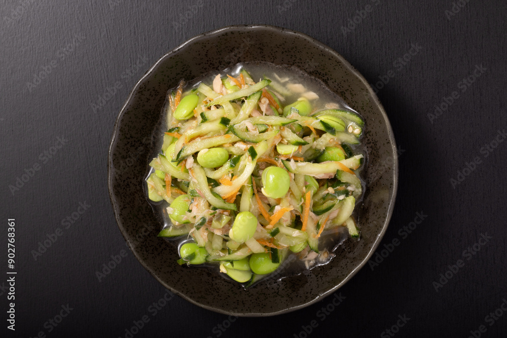 枝豆とキュウリとにんじんのツナ和え 枝豆とキュウリとにんじんのツナ和え
