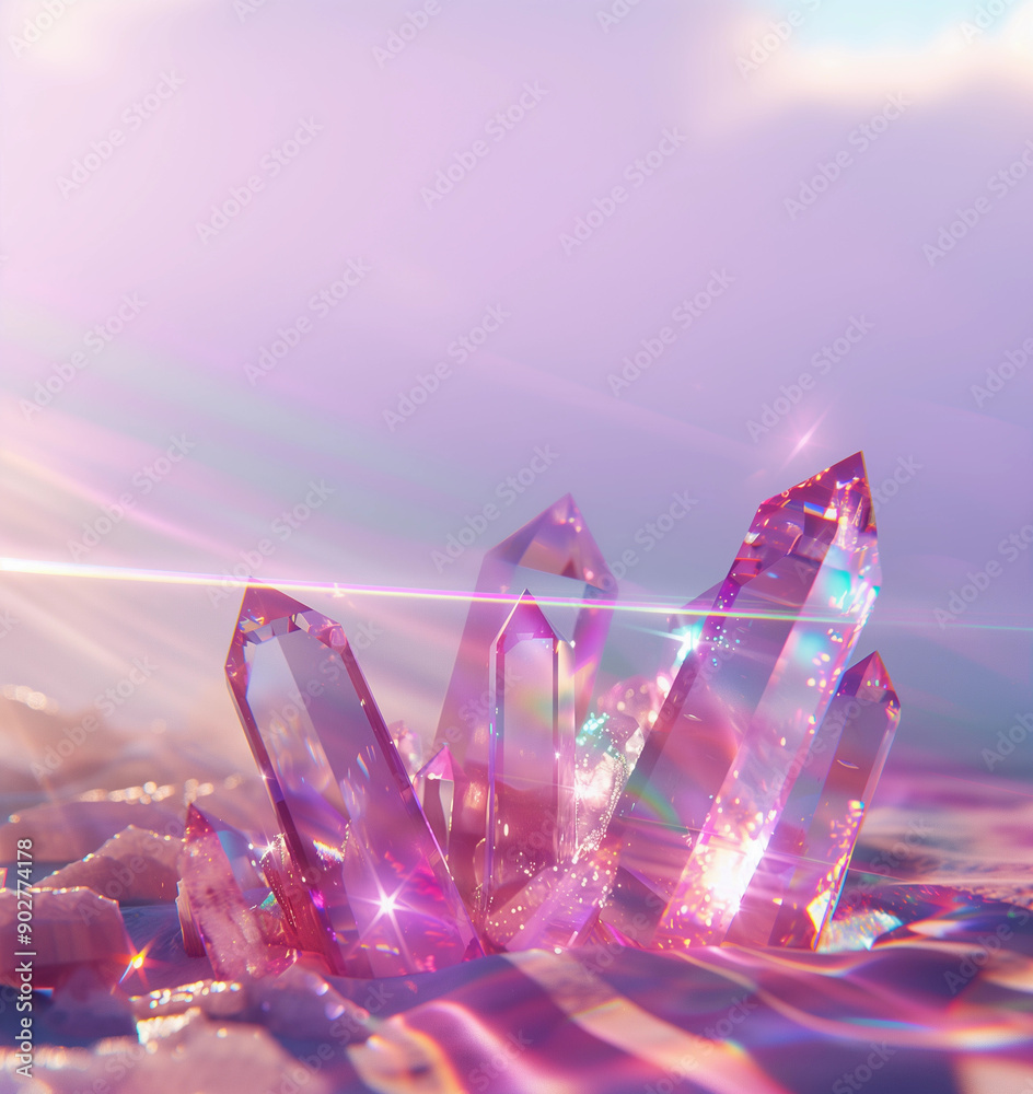 Pink quartz crystals shimmering soft sunlight ethereal gemstone healing energy vibrant magical serene natural beauty blank copy space calm gem stone aura pretty spiritual fantasy vibe gem light beam Pink quartz crystals shimmering soft sunlight ethereal gemstone healing energy vibrant magical serene natural beauty blank copy space calm gem stone aura pretty spiritual fantasy vibe gem light beam