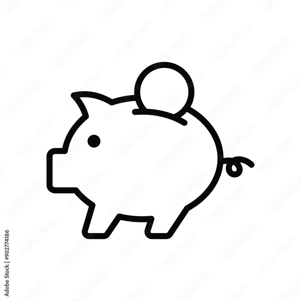 piggy bank icon vector design template simple and clean piggy bank icon vector design template simple and clean