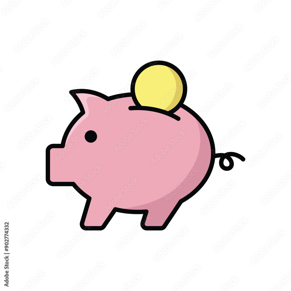 piggy bank icon vector design template simple and clean piggy bank icon vector design template simple and clean
