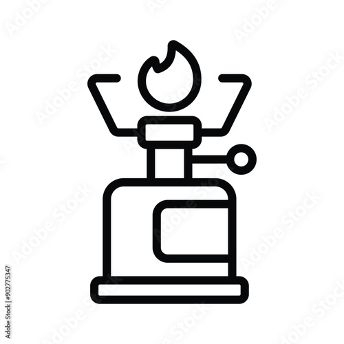 Ignite your experiments with our precise Bunsen Burner Vector Icon