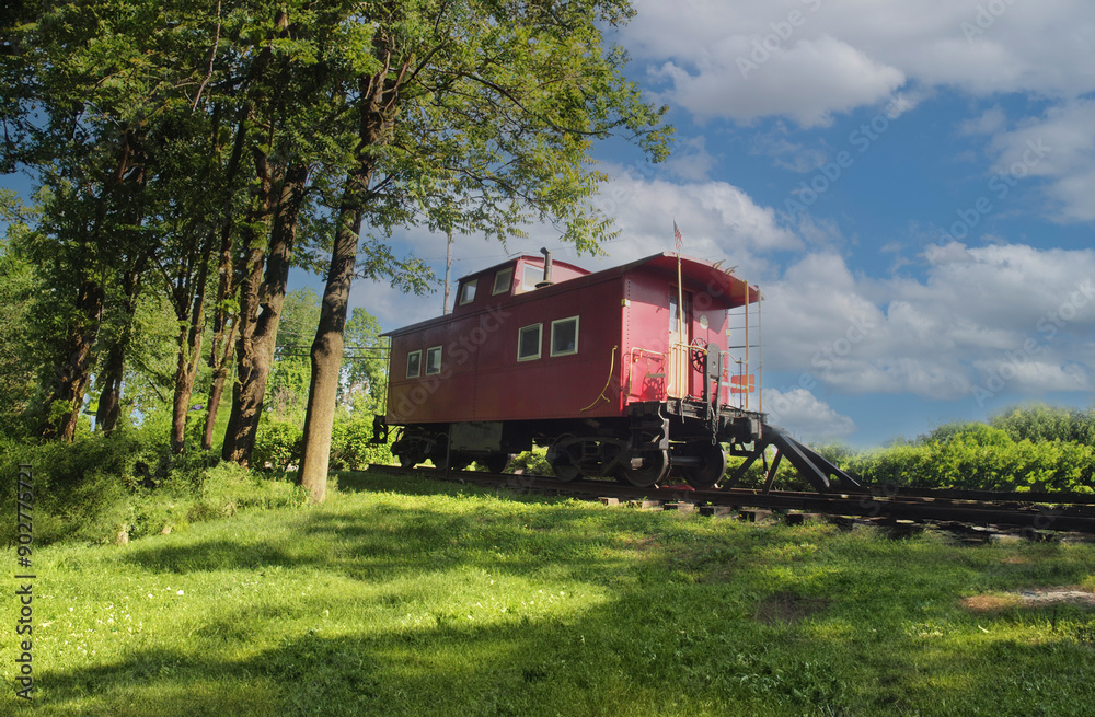 old train in the countryside old train in the countryside