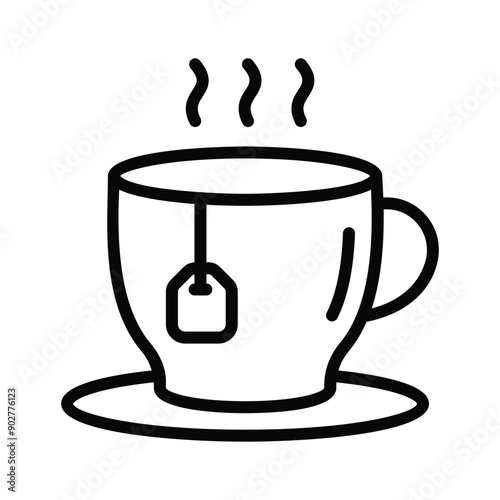 Savour every design sip with our delightful Tea Cup Vector Icon