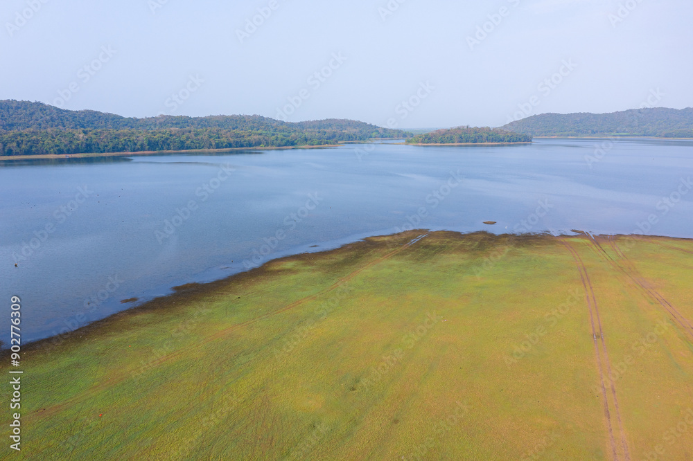 Aerial view of wet land in Chachoengsao province, Thailand. Aerial view of wet land in Chachoengsao province, Thailand.